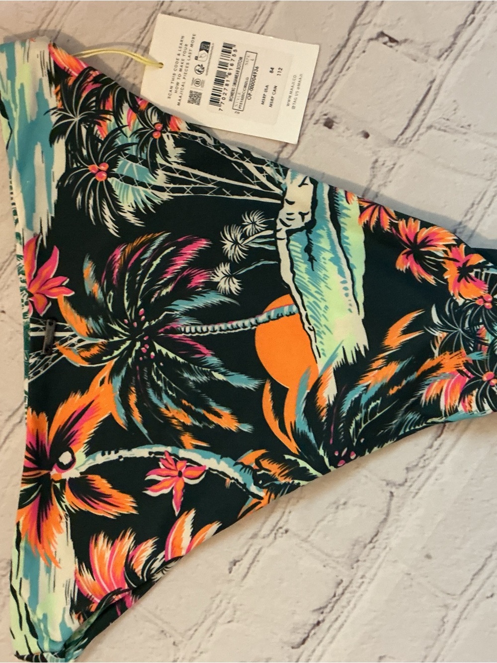 ✨ Maaji Delphi High Rise Bikini Bottom Large NWT